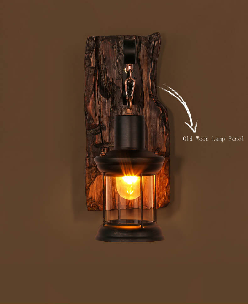Industriële wandlamp van glas en smeedijzer – LUMINA BEAM - Glamorix