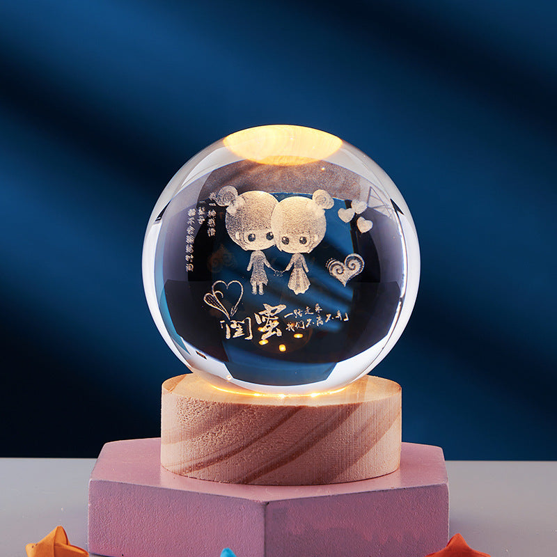 Sfeervolle 3D nachtlamp met elegant design en kleurverlichting – LUNOVA DreamGlow - Glamorix