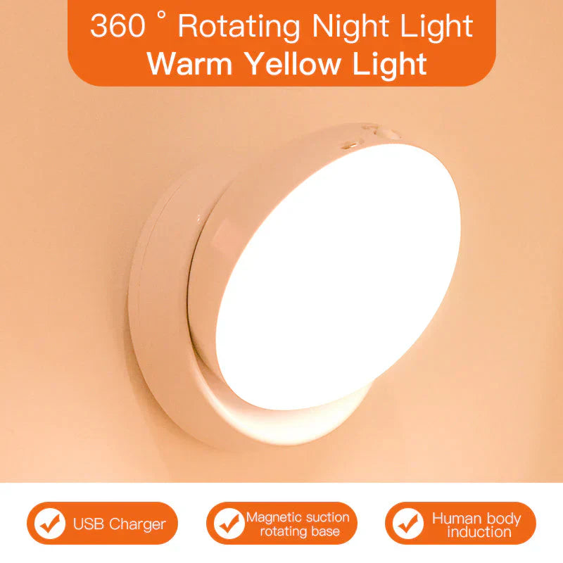 MotionGlow - Draadloze Nachtlamp met Automatische Bewegingssensor