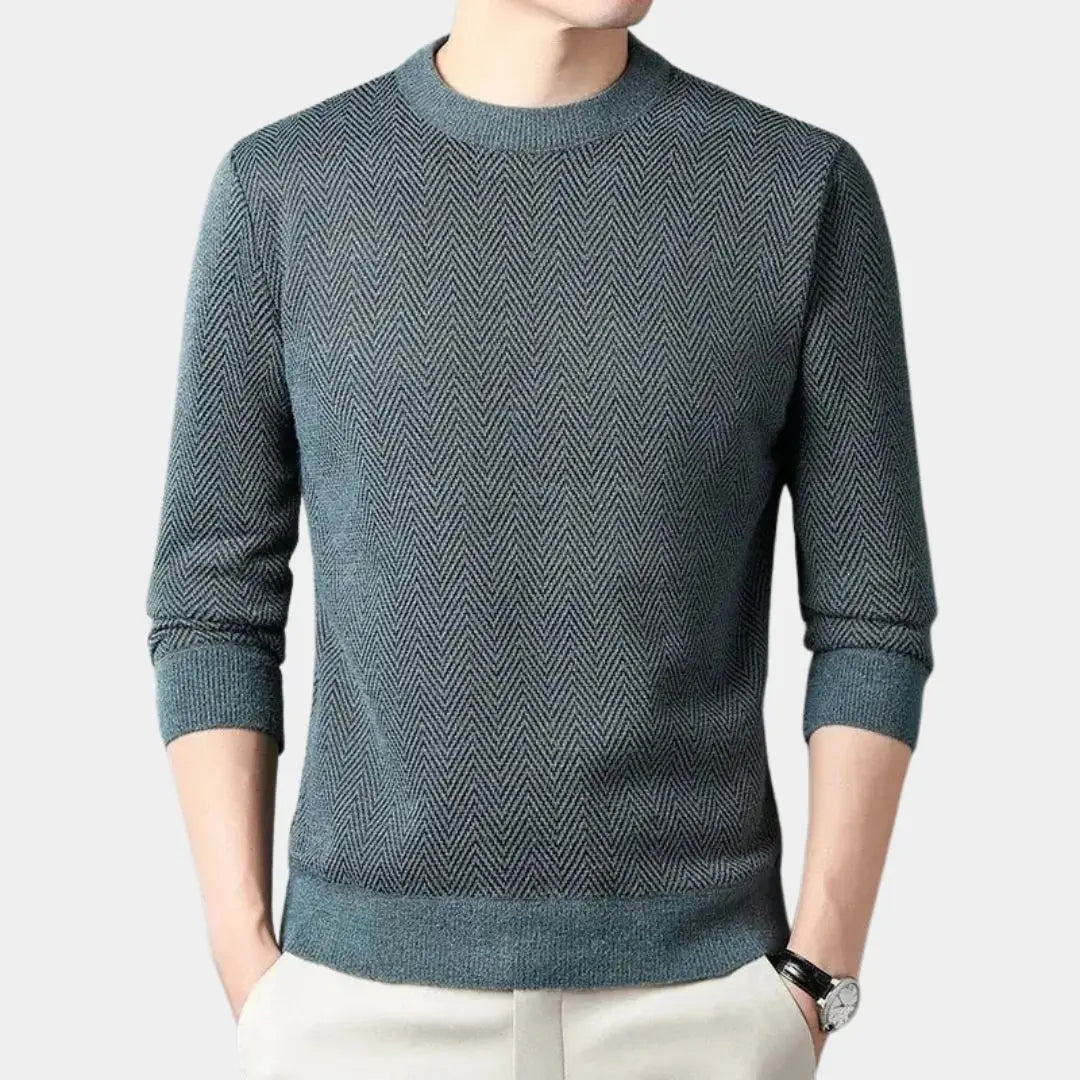 Casual herentrui met getailleerde pasvorm en moderne look – RENZOR - Glamorix