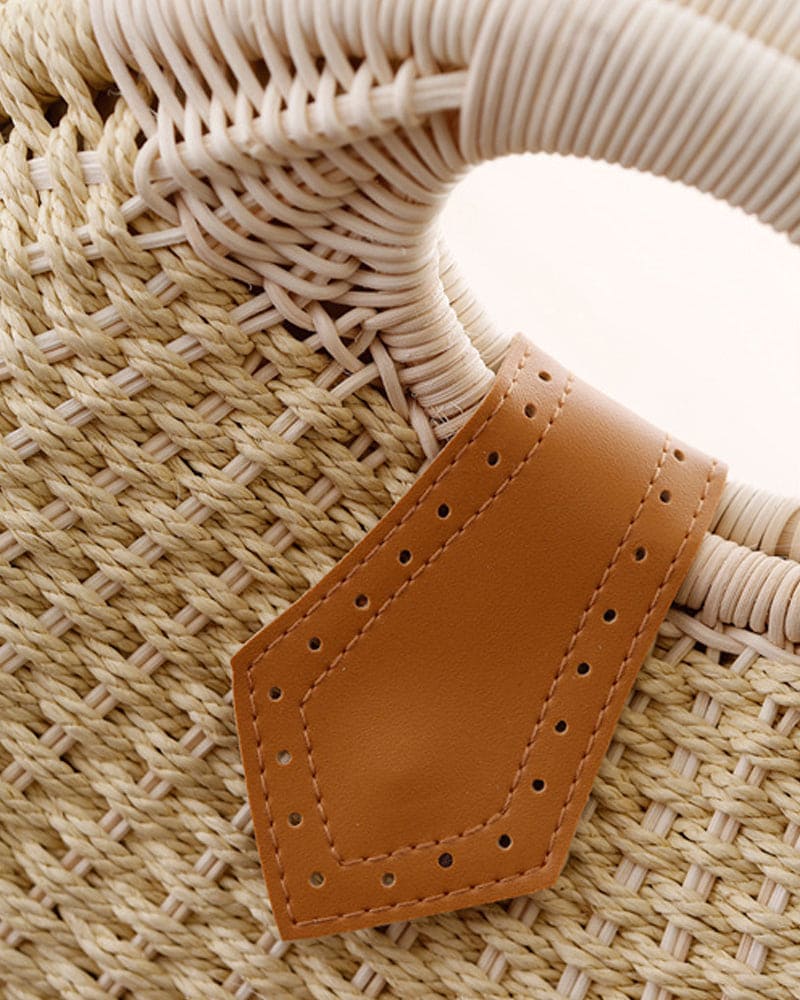 Handgemaakte rotan tas voor dames – Solviana SummerWeave - Glamorix