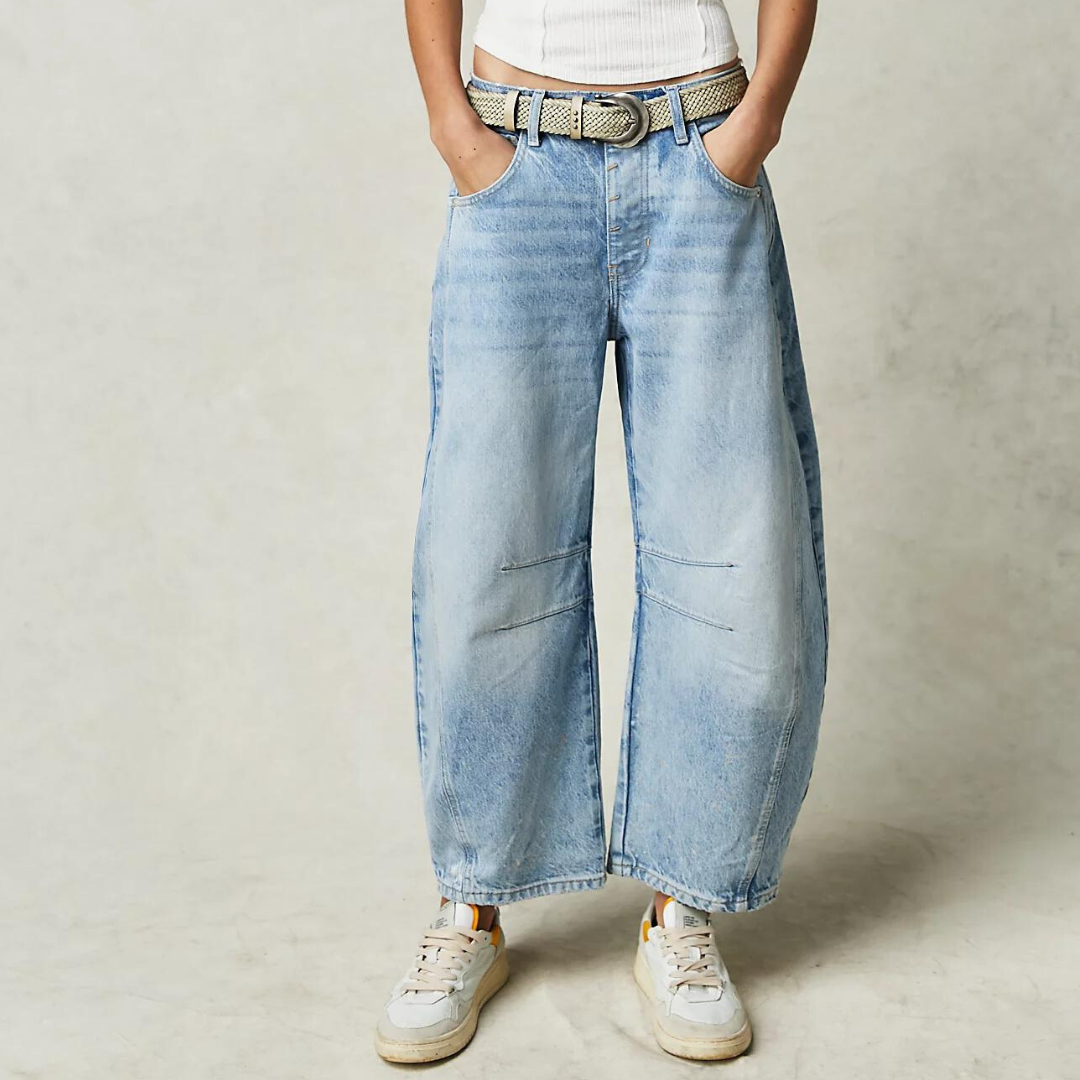 Dames jeans met rechte pijp en comfortabele pasvorm – RENZA STRAIGHT - Glamorix