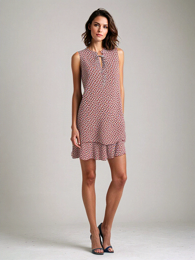 ISLA - Elegante midi-jurk met patroon voor de lente
