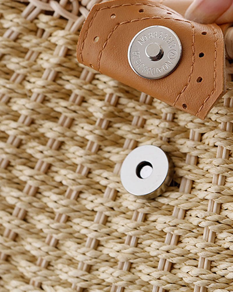 Handgemaakte rotan tas voor dames – Solviana SummerWeave - Glamorix