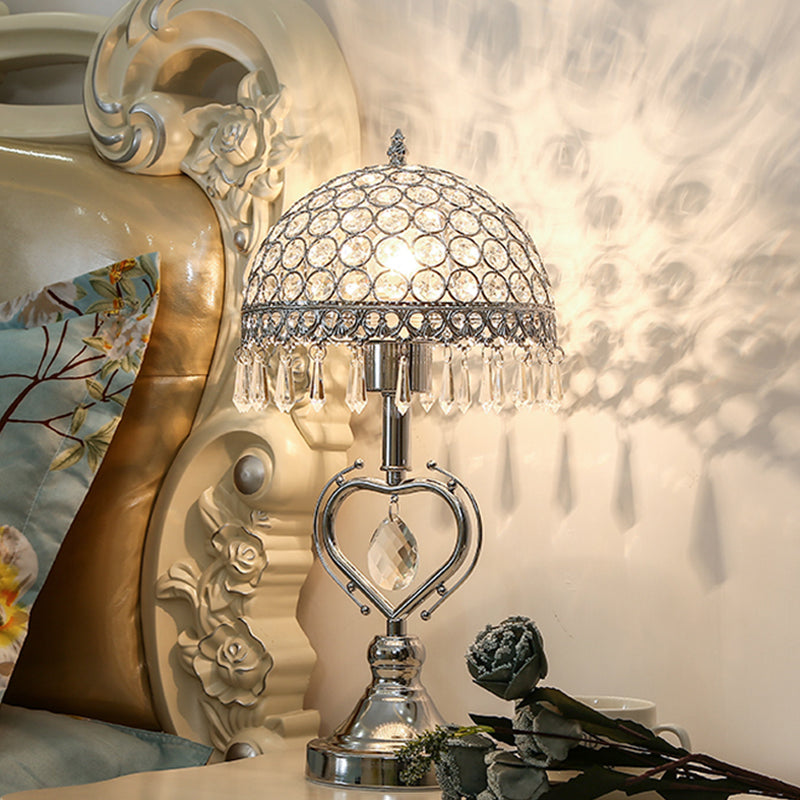 SERAPHINA - Half-sphere tafellamp met kristal ingelegde druppels
