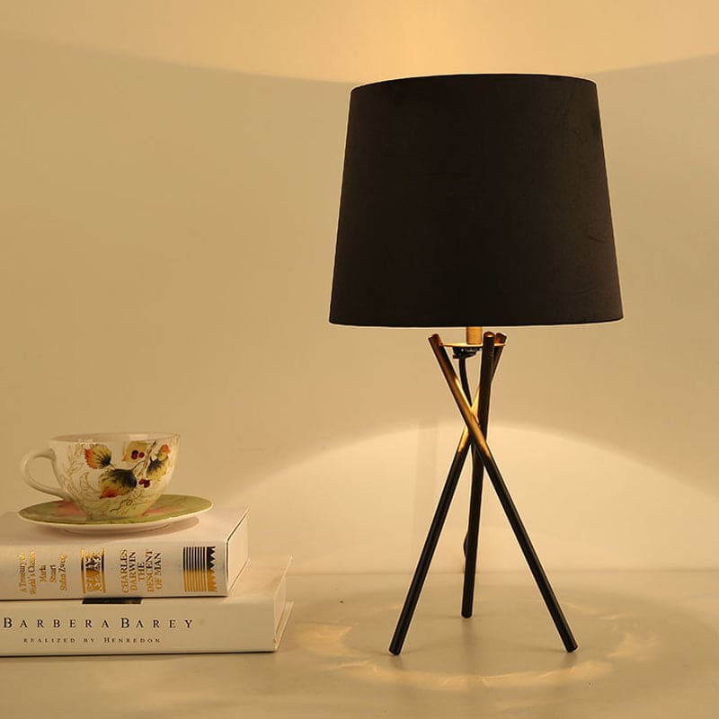DRUMLIGHT - Minimalistische tafellamp met drumdoek voor sfeervolle nachtlamp