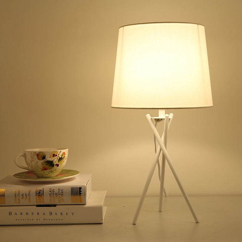 DRUMLIGHT - Minimalistische tafellamp met drumdoek voor sfeervolle nachtlamp