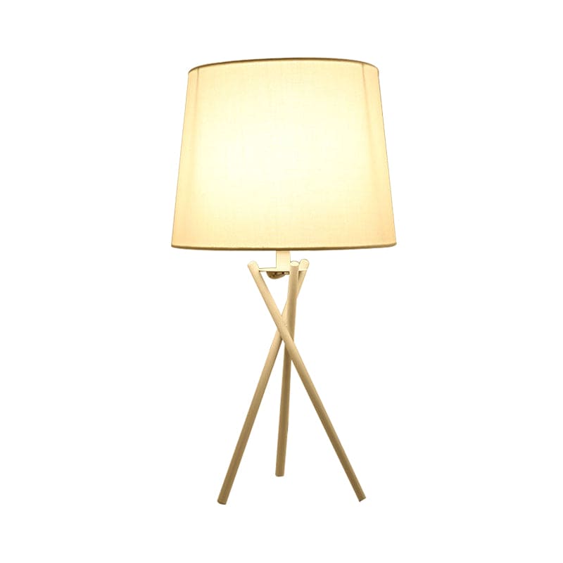 DRUMLIGHT - Minimalistische tafellamp met drumdoek voor sfeervolle nachtlamp