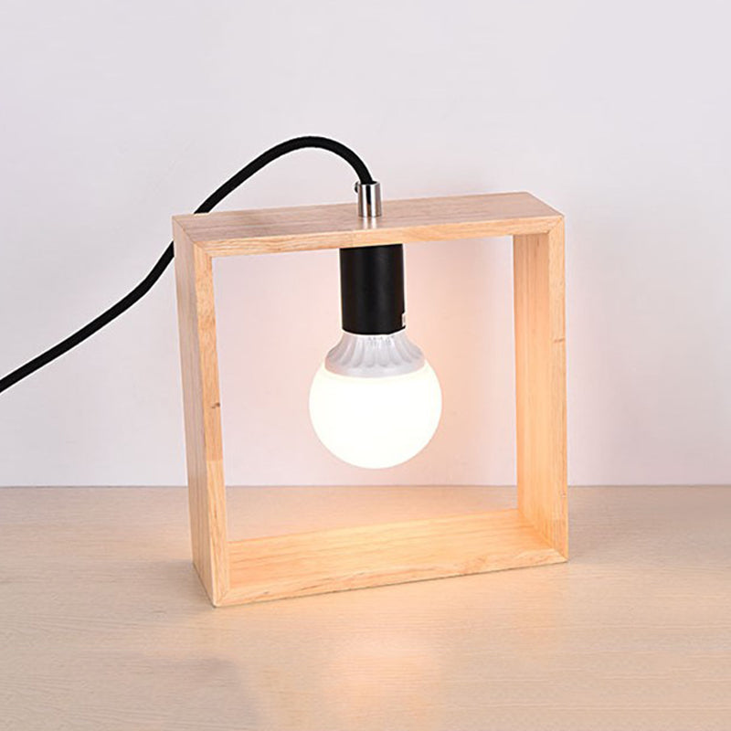 LUMIPINE - Stijlvolle houten tafellamp voor een natuurlijke uitstraling