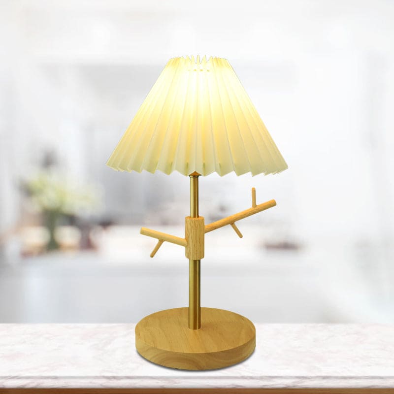 NORDIGLOW - Nordic vouwbare nachtkastlamp met ornamentenplank