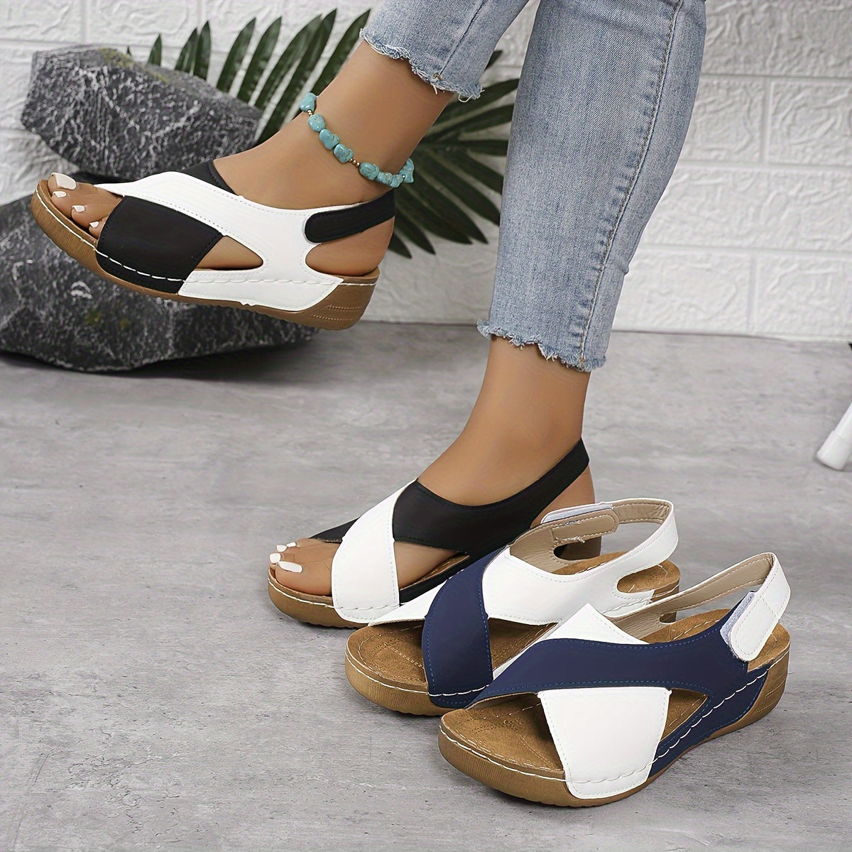 Comfortabele Orthopedische Dames Sandalen met Verstelbare Pasvorm – SORÉLLA