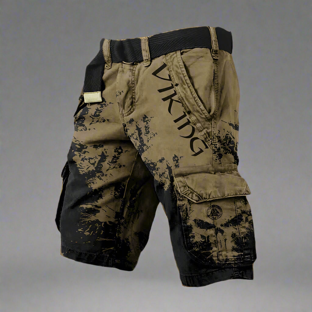 Heren cargo short met statement print en streetstyle edge – STRIX CARGO - Glamorix