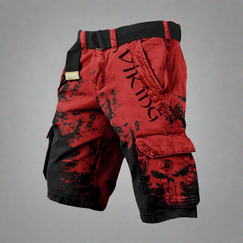 Heren cargo short met statement print en streetstyle edge – STRIX CARGO - Glamorix