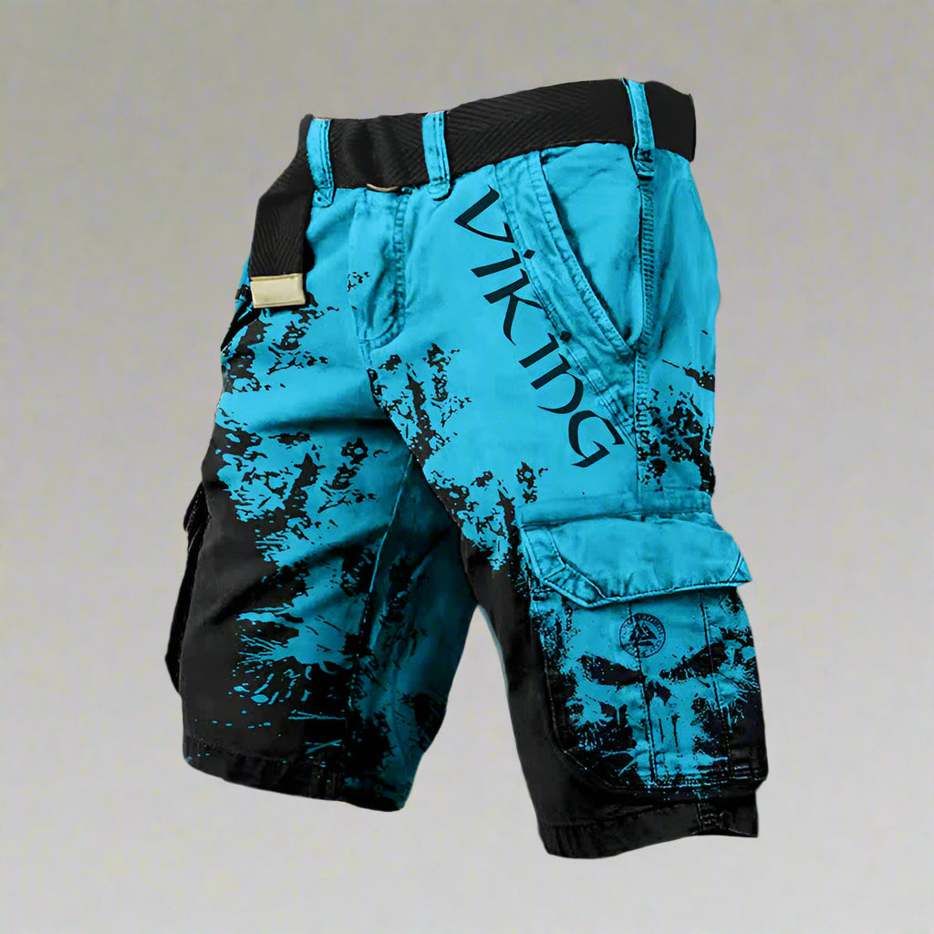 Heren cargo short met statement print en streetstyle edge – STRIX CARGO - Glamorix