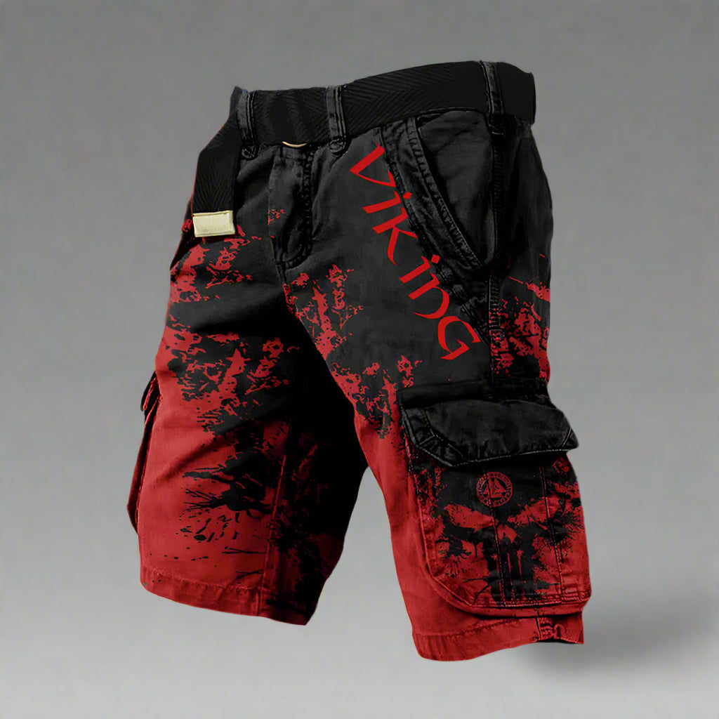 Heren cargo short met statement print en streetstyle edge – STRIX CARGO - Glamorix