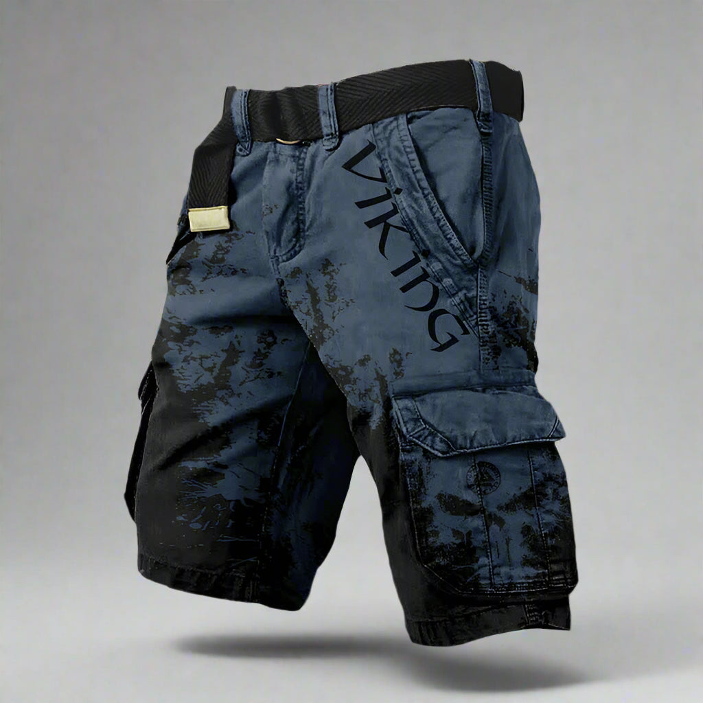 Heren cargo short met statement print en streetstyle edge – STRIX CARGO - Glamorix