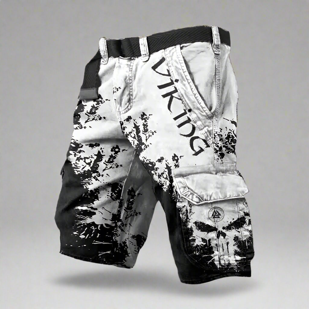 Heren cargo short met statement print en streetstyle edge – STRIX CARGO - Glamorix