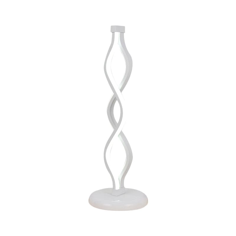 SPIRALED - Witte LED tafellamp met elegant spiraalontwerp