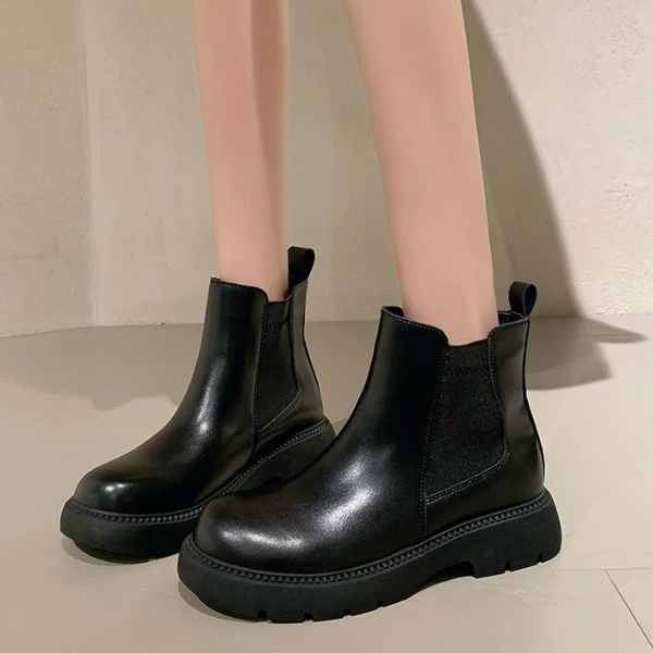 DORETTA - Leren dames Chelsea boots met antislip zool