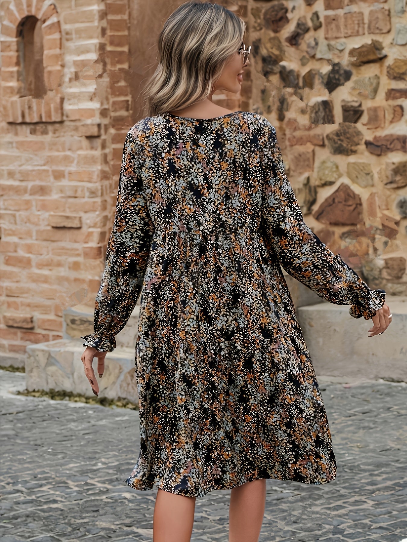 Zomerse Maxi Jurk met Speelse Ruffles voor Dames - LUNA FLORAL - Glamorix