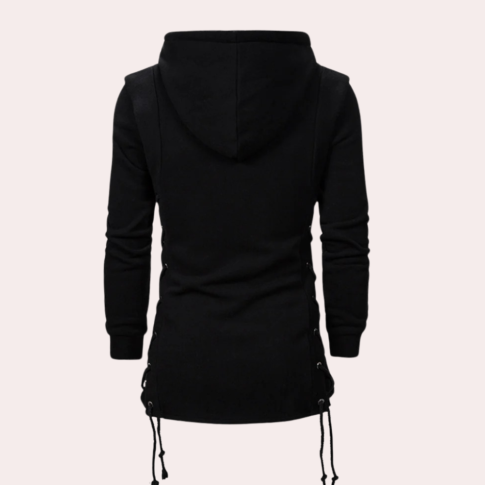 Lange herenjas met capuchon en waterafstotende afwerking – ARVEX - Glamorix