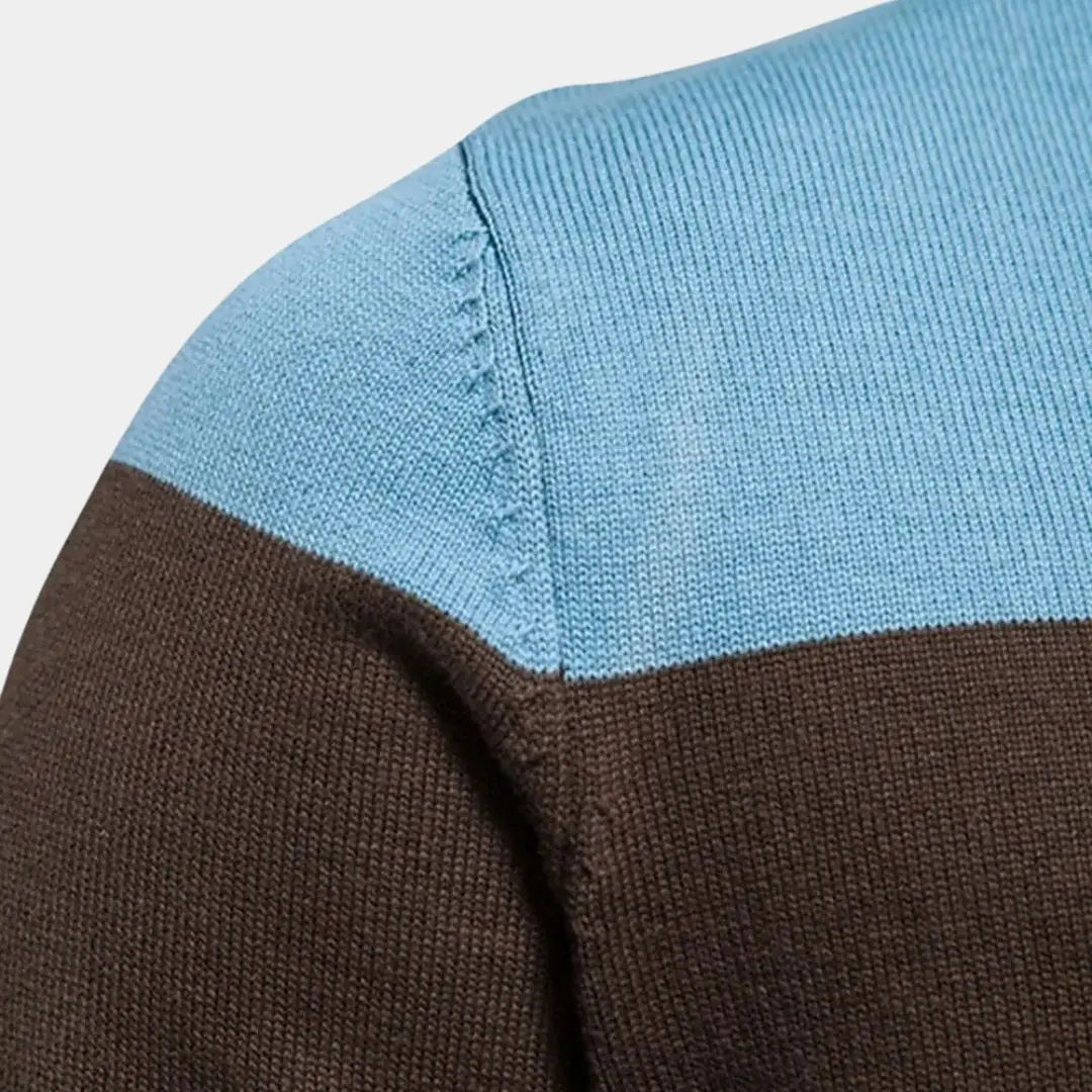 Herentrainingsjack met colourblock design en ritssluiting – DAREON - Glamorix