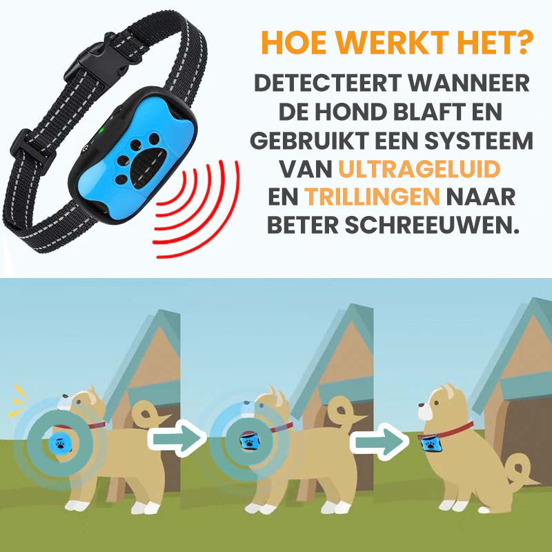 BlafStop – Geavanceerde Anti-Blaf Halsband voor Honden