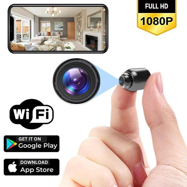 Draadloze Full HD beveiligingscamera met nachtzicht en 160° groothoek – SECULYT GuardCam Mini - Glamorix