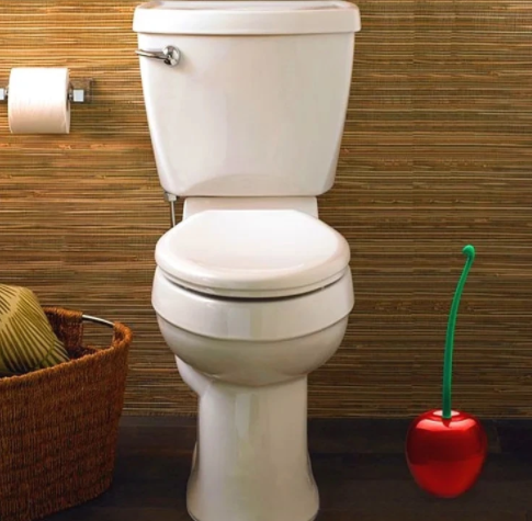 CHERRYCLEAN - Kersvormige toiletborstel met ergonomisch handvat