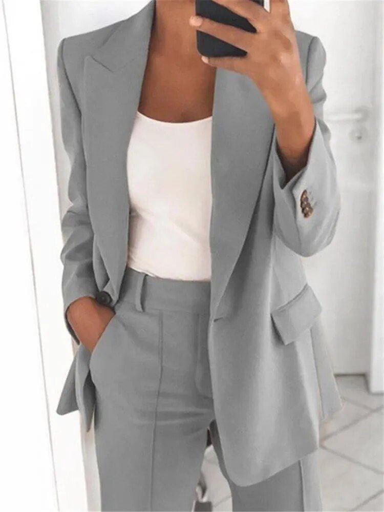 MILLY – Dames pak met blazer en pantalon voor een krachtige look - Glamorix