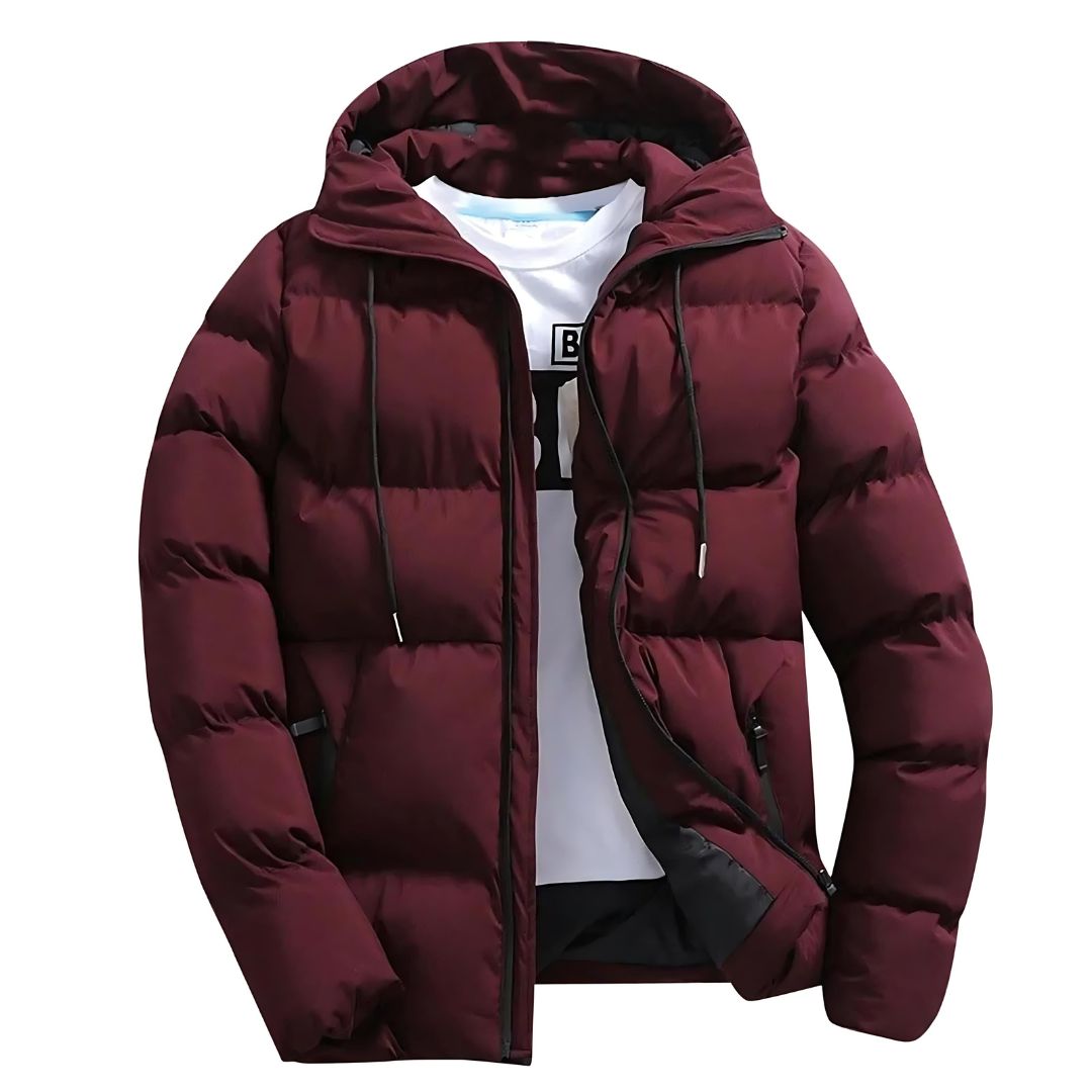 NORDIC SHIELD - Gewatteerd winterjack met capuchon voor heren