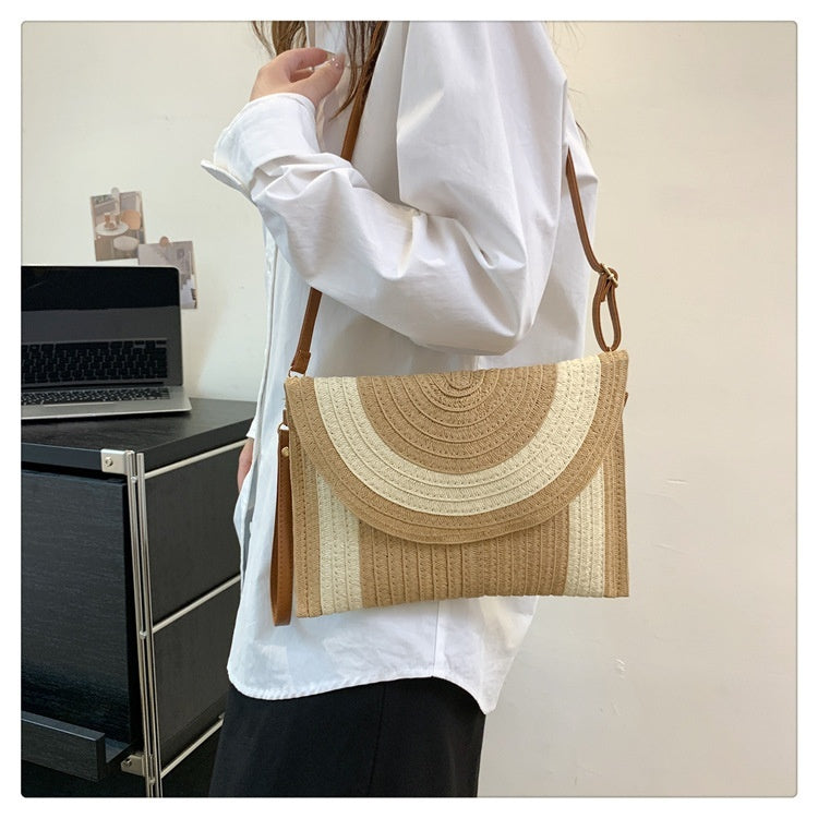 Handgemaakte geweven strandtas voor dames – Solenya BeachWeave - Glamorix
