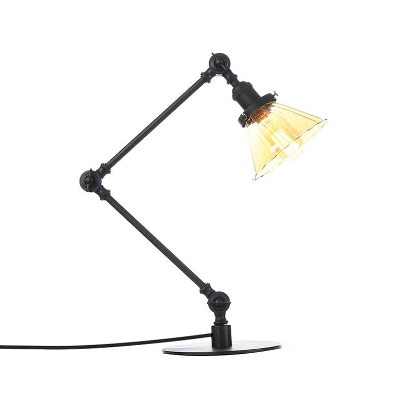 LUMICLEAR - Kegelvormige glazen tafellamp met elegante uitstraling