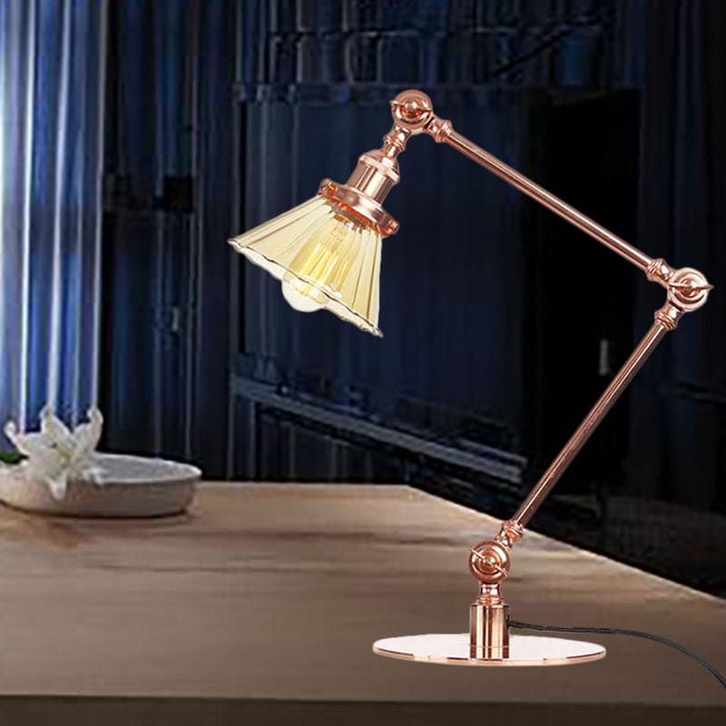LUMICLEAR - Kegelvormige glazen tafellamp met elegante uitstraling