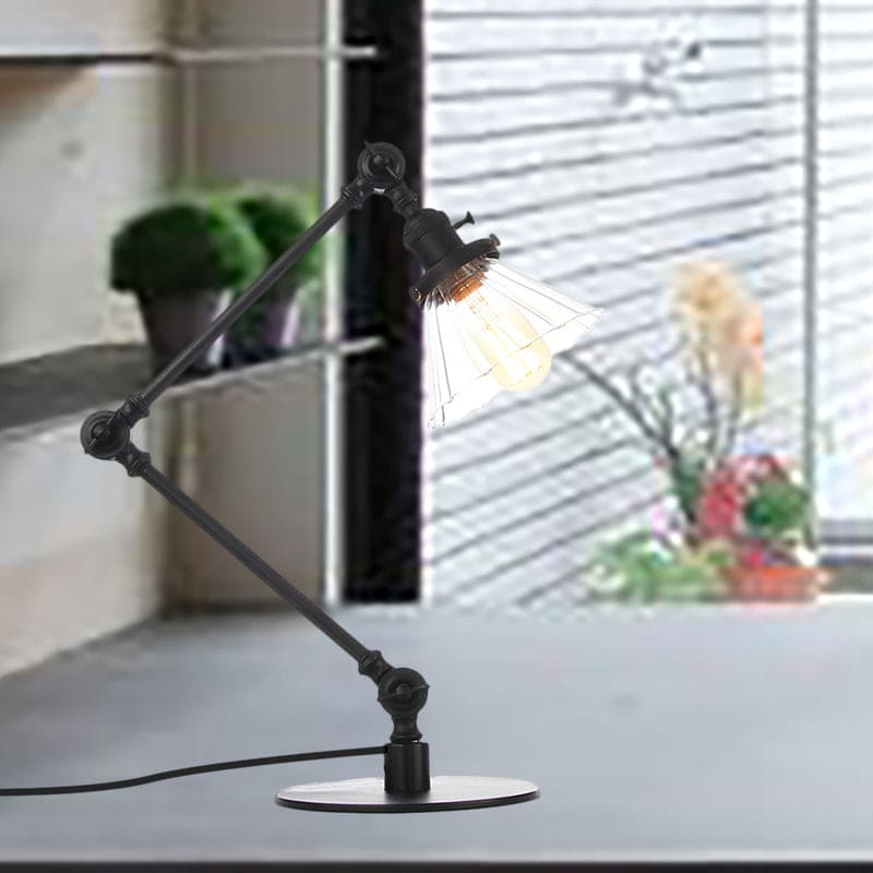 LUMICLEAR - Kegelvormige glazen tafellamp met elegante uitstraling