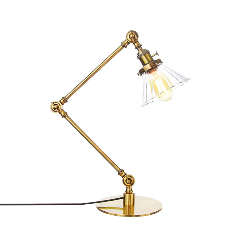 LUMICLEAR - Kegelvormige glazen tafellamp met elegante uitstraling