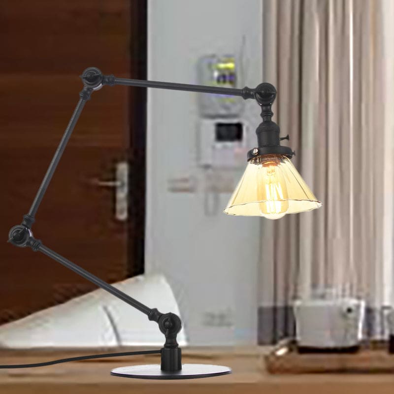 LUMICLEAR - Kegelvormige glazen tafellamp met elegante uitstraling
