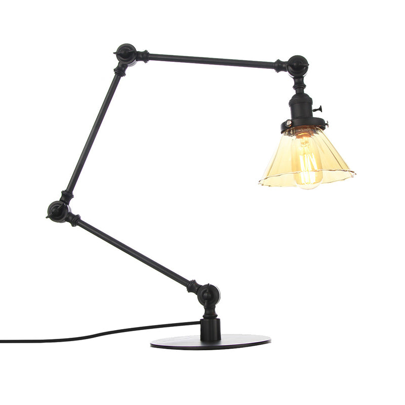 LUMICLEAR - Kegelvormige glazen tafellamp met elegante uitstraling