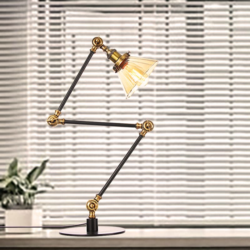 LUMICLEAR - Kegelvormige glazen tafellamp met elegante uitstraling