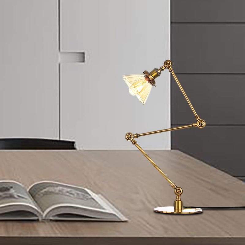 LUMICLEAR - Kegelvormige glazen tafellamp met elegante uitstraling