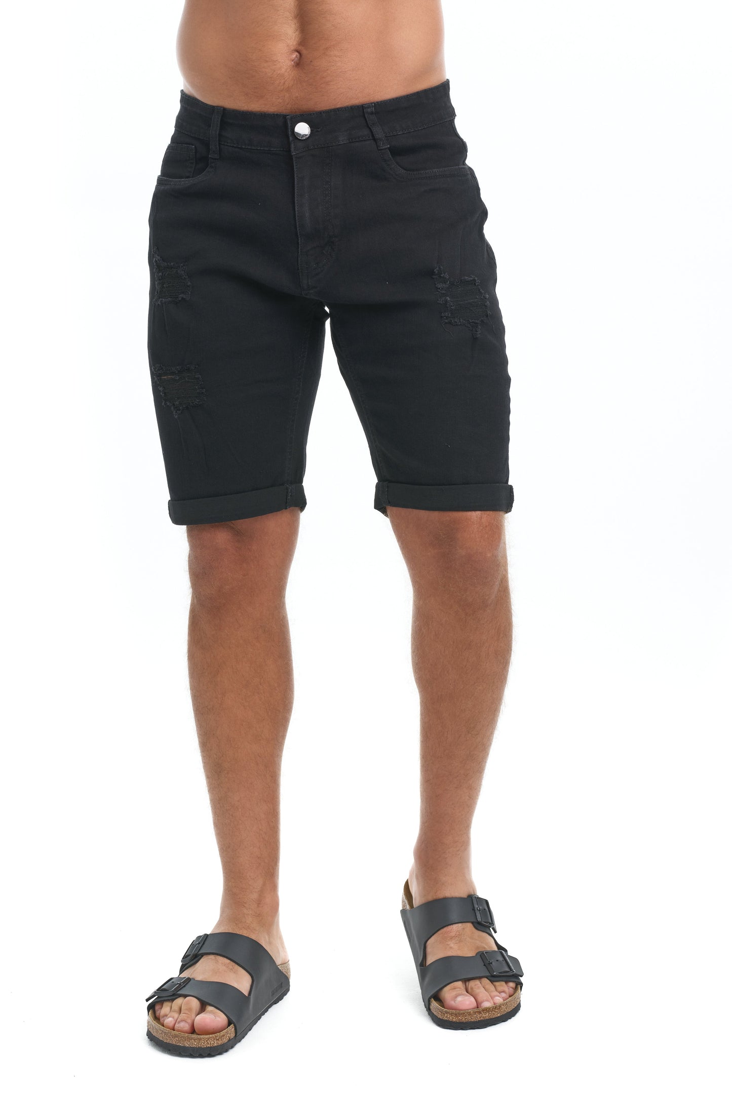 HUDSON - Verweerde denim shorts voor een stoere, casual look
