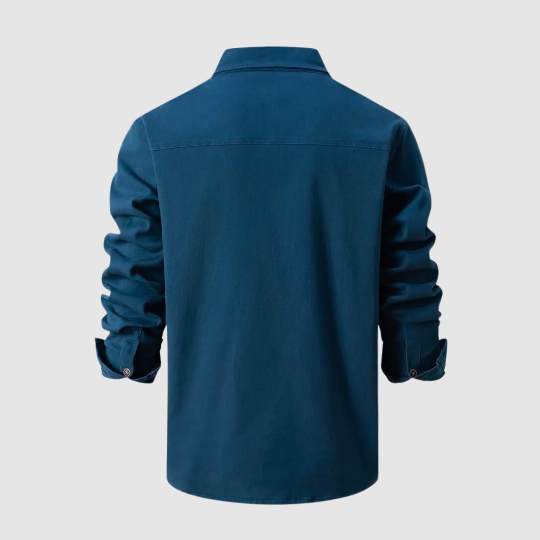 ARLO - Utility shirt met lange mouwen en knoopsluiting voor een stoere look