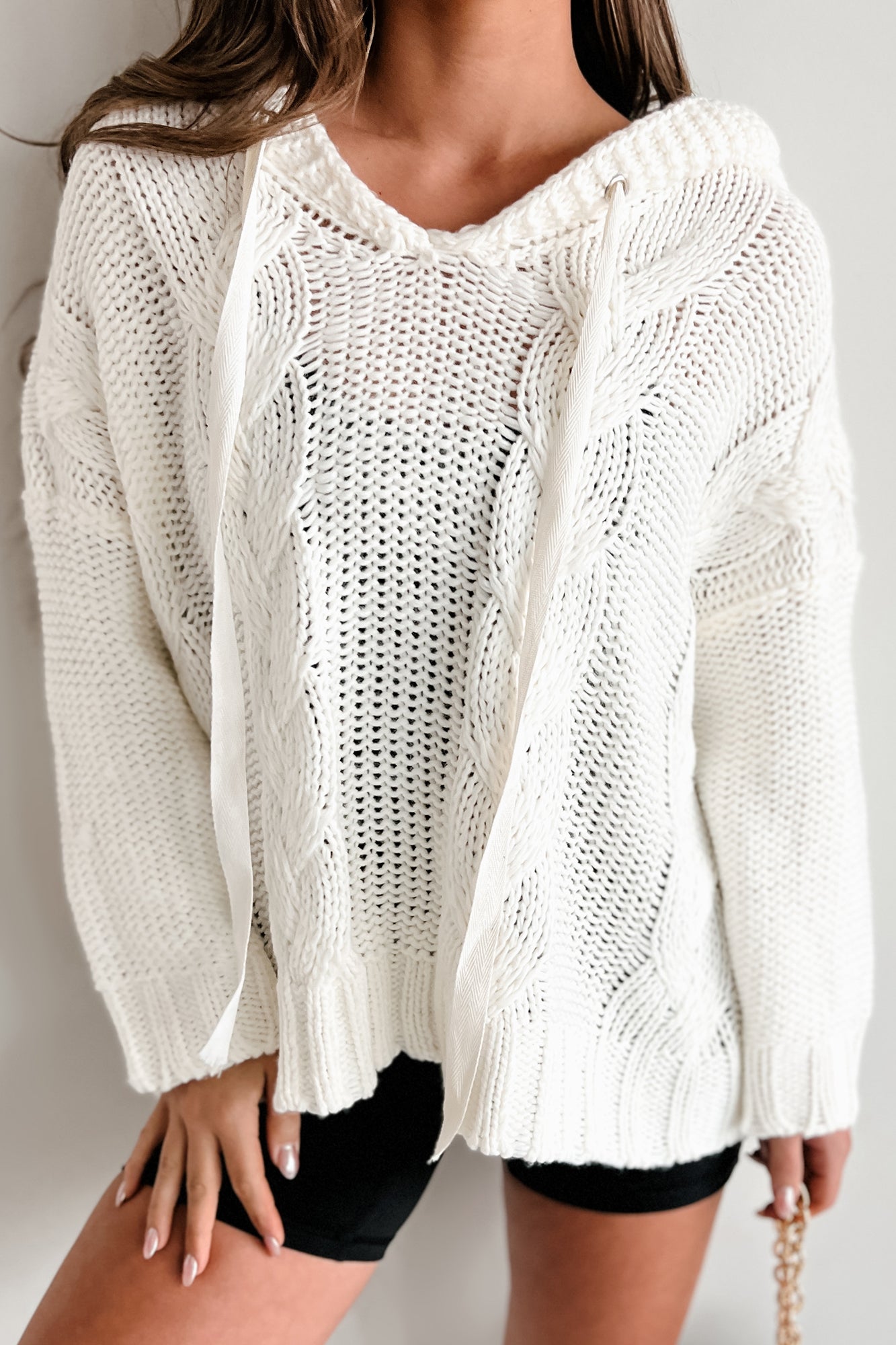 HOODTEXTURE - Moderne Pullover met Capuchon en Gestructureerd Patroon