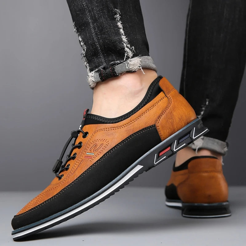 Handgemaakte leren herenschoenen met klassieke afwerking – ValdenCraft Oxford - Glamorix