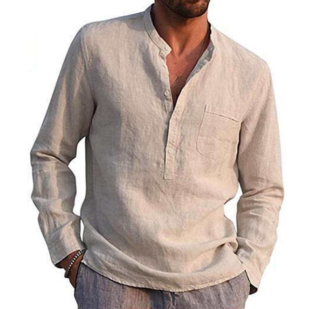 HARRISON - Casual herenoverhemd met lange mouwen