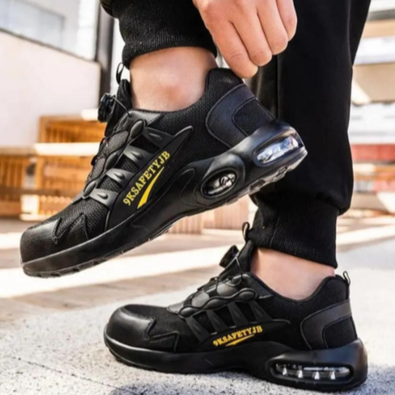 Beschermende veiligheidsschoenen met stalen neus en antislipzool – DURASHIELD CORE - Glamorix