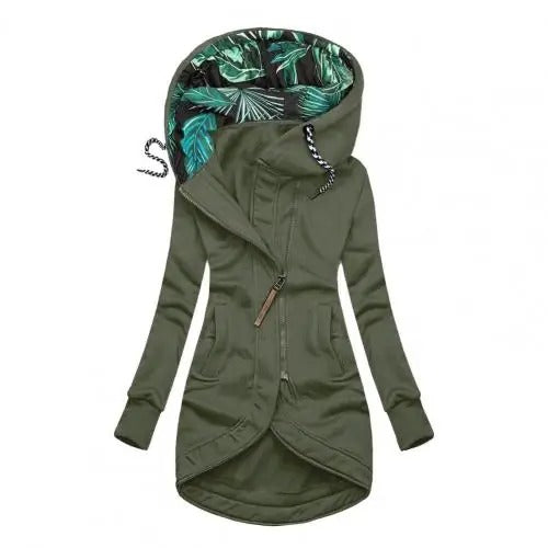 FREJA - Abrigo de invierno con capucha para mujer - Glamorix