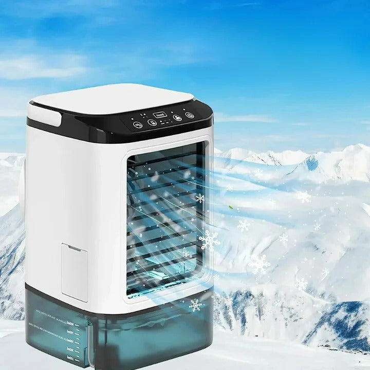 Draagbare mini-airconditioner met 3 snelheden en ultrasonische koeling – BREEZO COOL - Glamorix