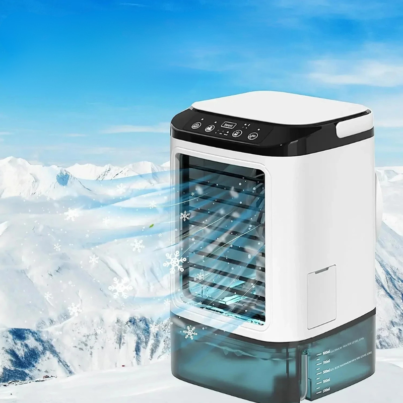 Draagbare mini-airco met ultrasone koeling en 3 standen – POLARIS COOL - Glamorix
