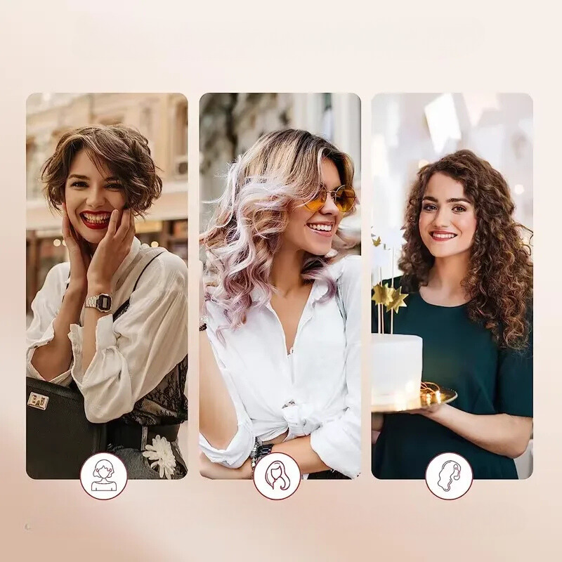 Triple barrel keramische krultang voor moeiteloze waves – CURLFLEX WAVE PRO - Glamorix